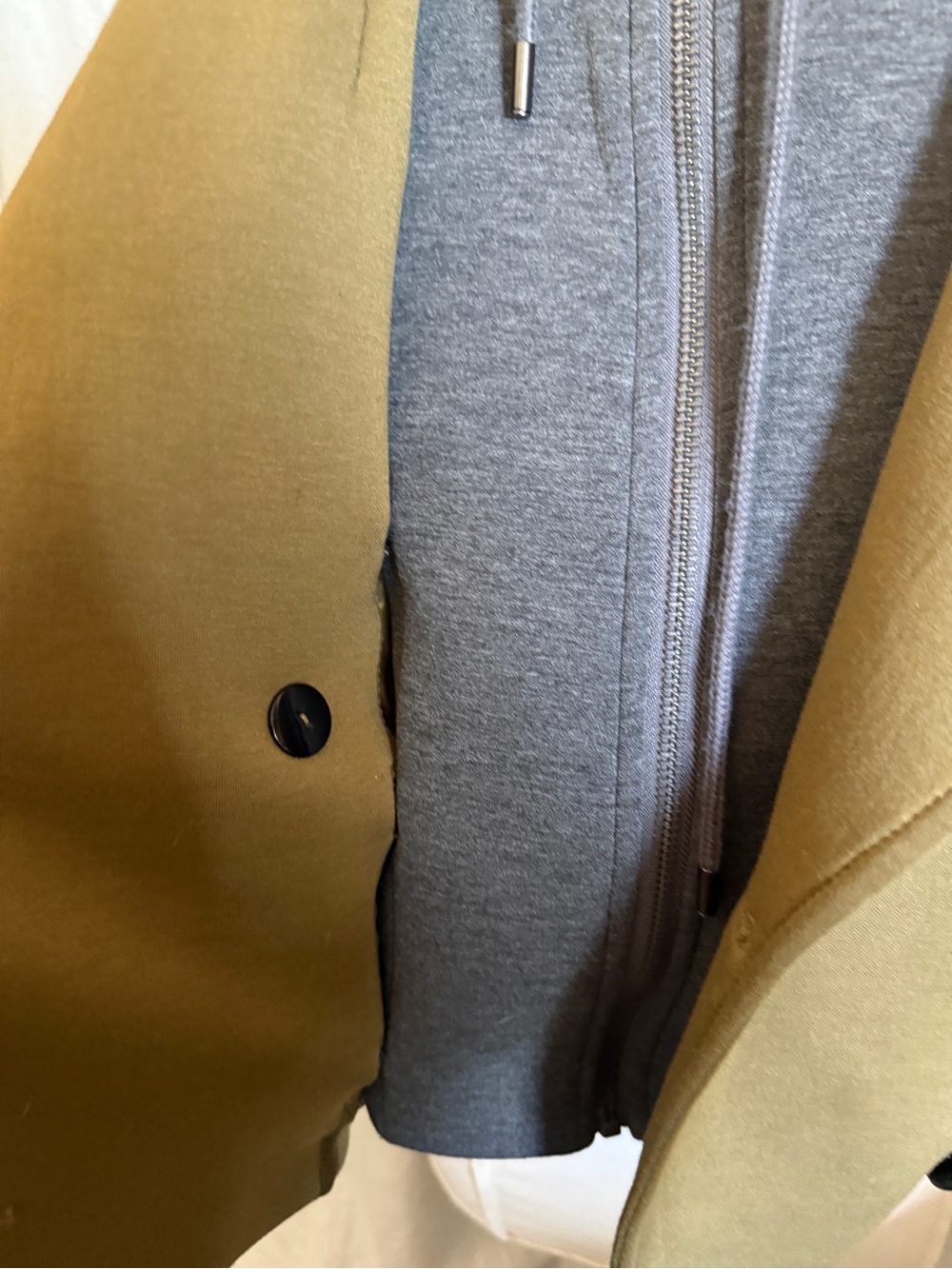 Anthropologie Maeve Twofer Hooded Peacoat Womens Camel Wool-Blend Hooded Coat s - Picture 10 of 11